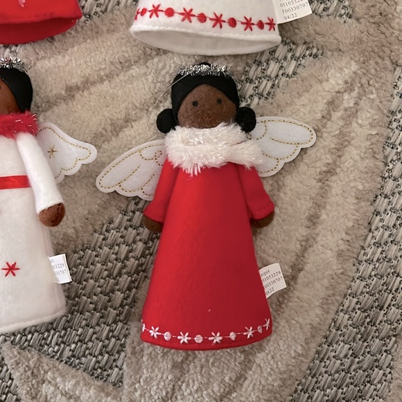 Fabric Angel Christmas Tree Ornament Set | 4 pc - Picture 5 of 5